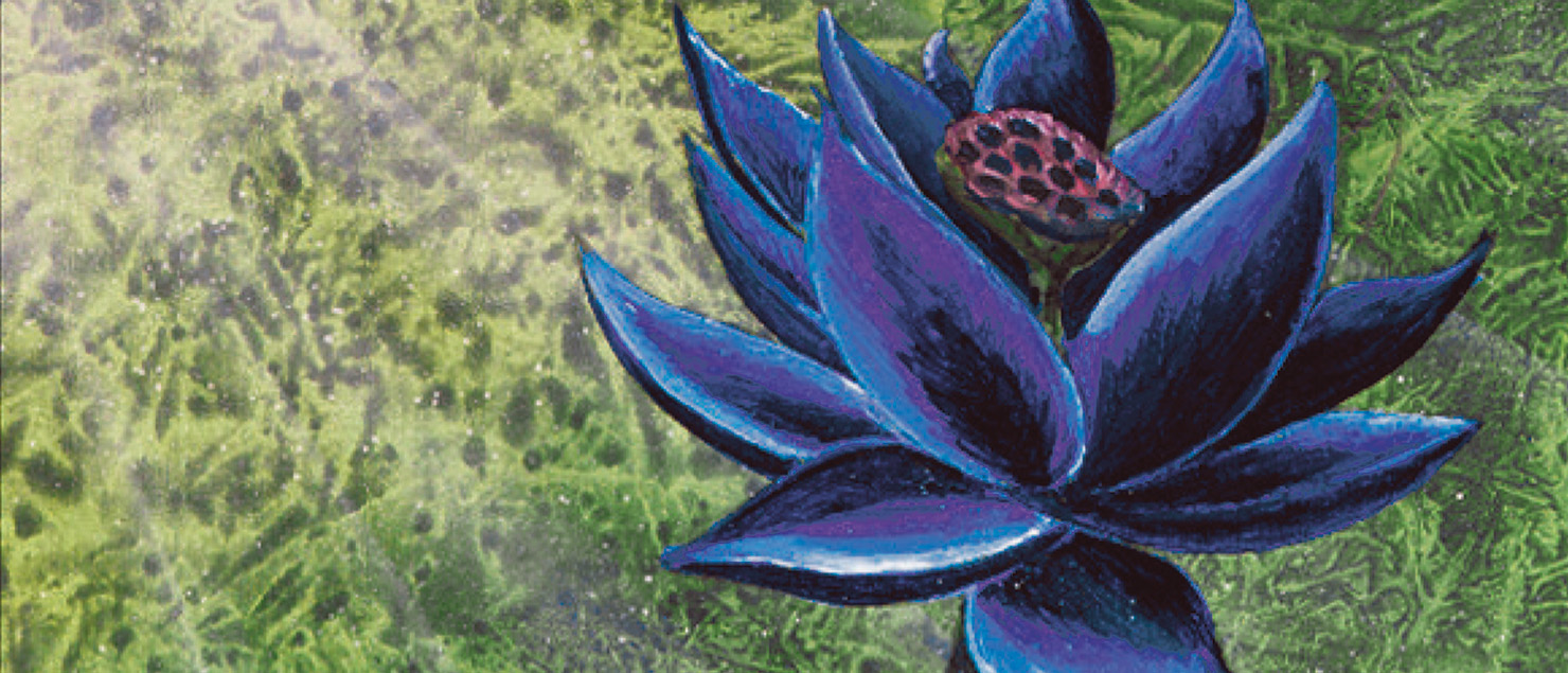 Black Lotus card artwork from Ultimate Guard